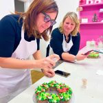 Ghirlanda di cupcakes natalizia